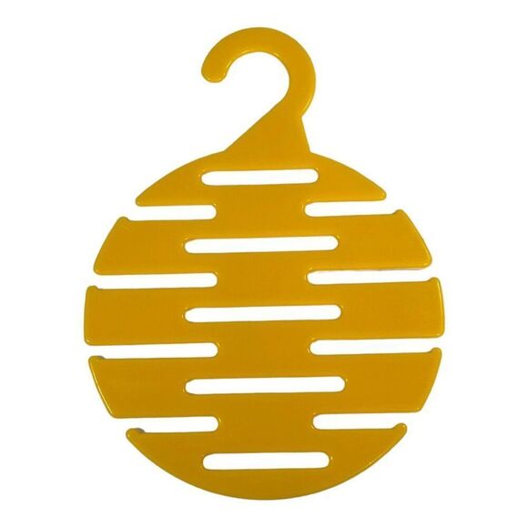 B&G NYC MCM Mod Yellow Plastic Scarf Tie Hanger Multi-Use Hanging Organizer - Picture 1 of 4